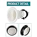 HG POWER 6 Inch Soffit Vent，Round Air Vent Cover with Louver, ABS Adjustable Ceiling Vent Covers for Living Room, Bathroom, Kitchen, Greenhouse, Ventilation System, White - Opening Size 5.75