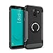 QiongNi Case for Samsung SM-J600G/DS Galaxy On6 2018 / Galaxy J6 2018 SM-J600F/DS SM-J600FN SM-J600L SM-J600N SM-J600GF/DS SM-J600FN/DS Case Cover + 360 Degree Rotating Ring Holder Kickstand Black