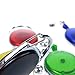 Blovess? Pack of 5 Different Colors Translucent Retractable Carabiner Reels for ID Badge Holders, Key Cards and ID Cards,Assorted Colors