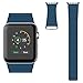 Apple Watch Band, JETech 42mm Genuine Leather Loop with Magnet Lock Strap Replacement Band for Apple Watch 42mm All Models No Buckle Needed (Blue) - 2181