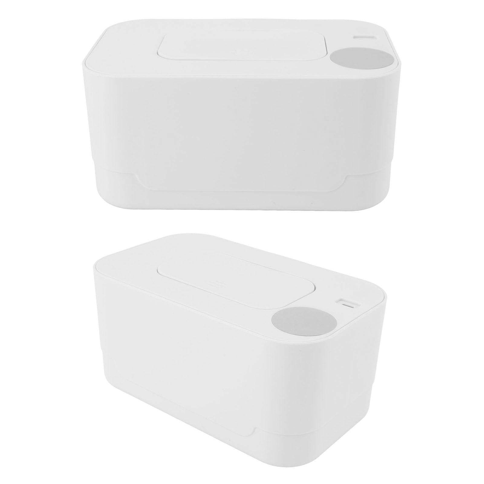 Photo 1 of SIXRUN Baby Wipe Warmer, Compact Wipes Warmer Portable Wipe Warmer Baby Wet Wipes Dispenser for Vehicle Home Use (White Constant Temperature)