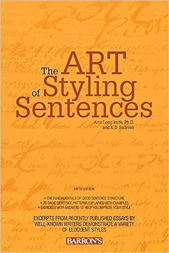 The Art of Styling Sentences by Ann Longknife