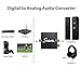 Snxiwth Digital to Analog Converter, Digital Optical Coaxial Input to Analog RCA and AUX 3.5mm (Headphone) Audio Conversion Adapter,with Cable.