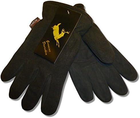 HEATLOK Deerskin Leather Palm Winter Warm Gloves w Polar Fleece Lining (XX-Small)