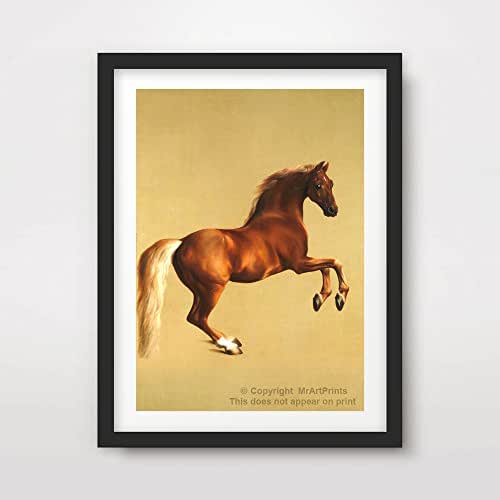 HORSE ART PRINT Poster Vintage Victorian Antique Equestrian Home Decor Design Wall