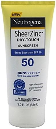 Neutrogena Sheer Zinc Dry Touch Spf#50 Sunscreen 3 Ounce (88Ml)