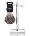 Fento Pure Badger Hair Shaving Brush and Chrome Razor Stand Shaving Set