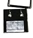 Safe Pewter Lateral View Brain Earrings