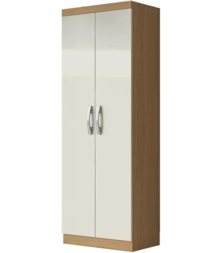 Armário Multiuso 3 Portas 1 Gaveta 75 cm Amêndola Off White Prisma