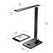 MoKo LED Desk Lamp, Smart Touch Stylish Metal Table Lamp, Rotatable Home Office Lamp with Stepless Brightness/Color Temperature, 5V 2.4A USB Charging Port, Memory Function, Sleep Mode - Space Gray