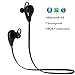 HaMi Noise Cancelling Bluetooth Wireless Stereo Headphones with Microphone - Black