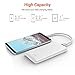 EasyAcc Slim Power Bank 10000mAh, QC Quick Charge 10000 Portable Charger, Ultra Compact External Battery, Lightweight Battery Pack for Android, Galaxy S8/S7,iPhone X/8/7 Plus and More - White