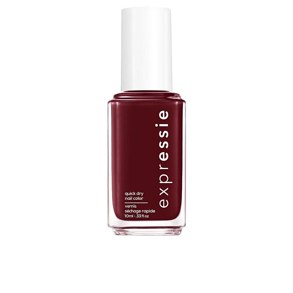 Essie ExprEssie Quick Dry Formula, Purple Burgundy Nail Polish 290 Not So Low Key
