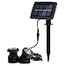 RivenAn Waterproof Solar Energy Powered 12 LED Spotlight with 2 Submersible Lamps for Outdoor Garden Pool Pond Spot Lamp Light, White