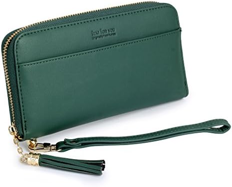 Womens Wallets Leather Wallets Ladies Purses with Money Clip and Coin Holder Wallets