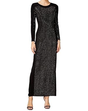 Women's Studded Column Jersey Gown