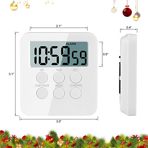 Kissarex Digital Kitchen Countdown Timer Teachers Classroom Counter Large LCD Loud
