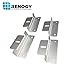 Renogy 4 Sets of Solar Panel Mounting Z Brackets Lightweight Aluminum Corrosion-Free Construction for RVs, Trailers, Boats, Yachts, Wall and Other Off Gird Roof Installation, 4 Count