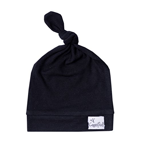 Baby beanie hat top knot stretchy soft for boy or girl …