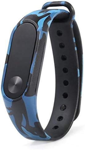 Topunder Camouflage Pattern Strap Wristband Bracelet Replacement for Xiaomi MI Band 2