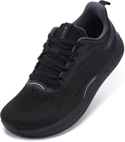 WHITIN Damen Laufschuh Zero Drop - Breite Zehenbox Schwarz 39 EU