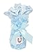 Max Daniel Baby Rosebuds and Satin Throw - Solid Blue