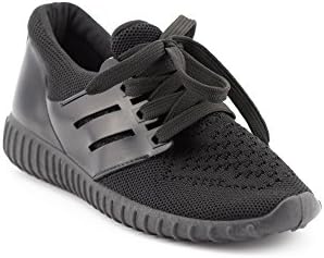 CALICO KIKI LINK-CK01 Women's Mesh Sneakers Running Shoes Athletic Breathable (8.5 US Black)