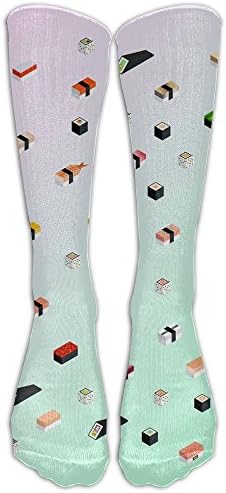 Sushi Addict Fashion Long Socks Women &amp; Men Warmer High Socks For Sports Gym Running Hiking Travel Home Stockings