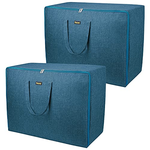 BALEINE 2 Pack 105L Extra Large Blanket Storage Bag, Under Bed Storage