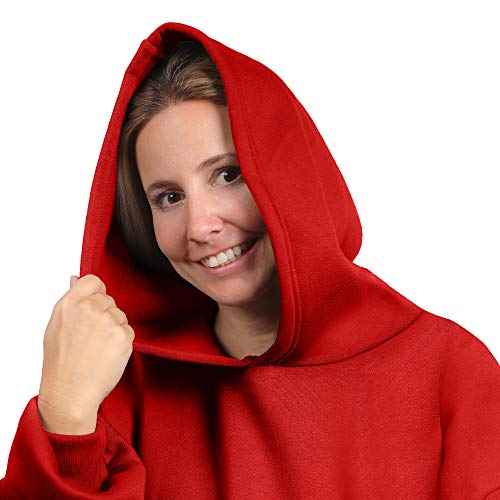 THE COMFY | Oversized Unlined Wearable Fleece Cotton Blanket, One Size Fits All, Shark Tank - Thumbnail 3