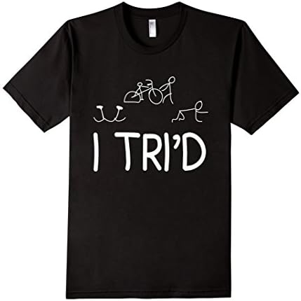Men's Triathlete Gifts Biking Running Swimming Triathlon T-Shirt Small Black
