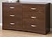 South Shore Step One 6-Drawer Double Dresser, Sumptuous Cherry