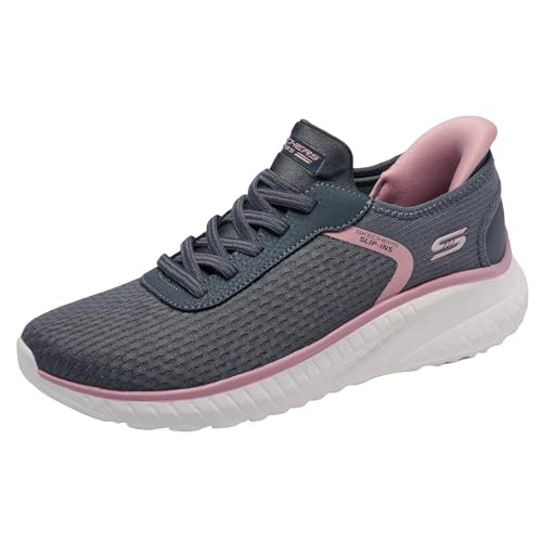 Zapatos Deportivos sin Cordones Bobs Squad Chaos-Stroke of Luck para Mujer, Gris, 35.5 EU
