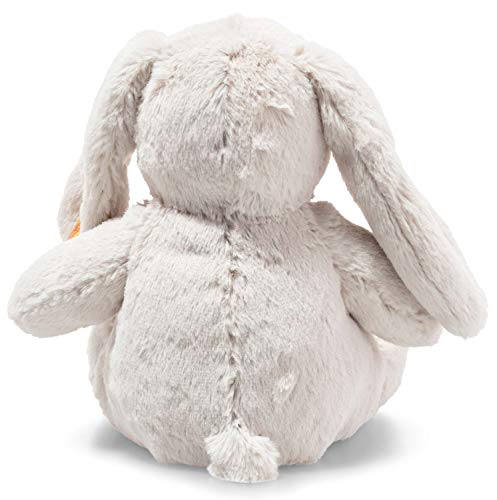Steiff Hoppie Hase mit Schlappohren 28 cm hellgrau, Plüschtier, Soft Cuddly Friends, flauschiges Stofftier zum Kuscheln und Spielen, Kuscheltier für Mädchen und Jungen, waschmaschinenfest – Bild 4