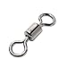 Dr.Fish Barrel Fishing Swivels, Available from #12-#12/0, Stainless Swivels Fishing Tackle Saltwater, Freshwater, Leader/Line/Lure Connector #6/0 352LB