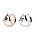 KLOUD City Pack of 2 Fashion Scarf Ring Buckle Scarf Clip Triple Slide Jewelry Shiny Clothing