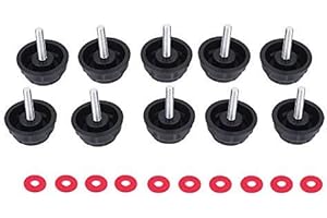 Reel Handle Screw Practical Screw s Covers with Gaskets Compatible with Fishing Knob Power Handle Grip Accessory,10 Pcs