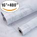 Marble Self Adhesive Paper 16 inch x 400 inch - Granite Gray/White Roll Kitchen countertop Cabinet Furniture is renovated Thick Waterproof PVC primary