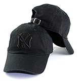 New York Yankees MLB American Needle Tonal Ballpark Slouch Cotton Twill Adjustable Hat (Black)