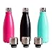 SHAREWIN Stainless Steel Water Bottle Vacuum Double Wall Cola Shape Leak Proof Drinking Bottle Travel Thermal Flask Perfect for Outdoor Hiking, Office, Sports - 12oz 14oz 17oz