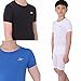 Kids Compression Shirt Underwear Boys Youth Under Base Layer Short Sleeve Top SK, Black, Small
