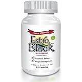 Estroblock PRO TRIPLE STRENGTH - 60 Capsules, DIM &amp; Indole 3-Carbinol For Natural Hormonal Hormone Balance, Acne - Anti Toxic Estrogen Aromatase Inhibitor Blocker. Soy Free, Dairy Free, Non-GMO (1)