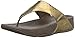 FitFlop Women's Lulu Metallic Snake, Bronze, 6 M US