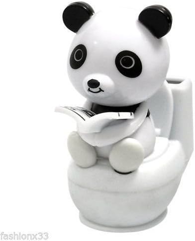 Solar Power Motion Toy - Panda on Toilet