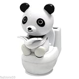 Solar Power Motion Toy - Panda on Toilet