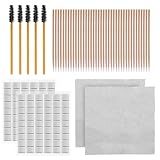 SAVITA 215pcs Professional Cleaner Kit Included 108pcs Putty Removers Wooden Cleaner Sticks Cleaning Brushes Microfiber Cloth for Apple Airpods, Airpods Case, Cellphones, Earphones, Camera, Keyboards