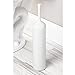 mDesign Toilet Bowl Brush and Holder for Bathroom Storage - White