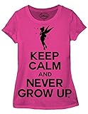 Disney Peterpan Keep Calm Tinkerbell Juniors T-shirt