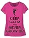 Disney Peterpan Keep Calm Tinkerbell Juniors T-shirt