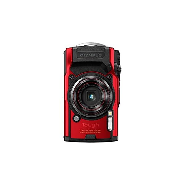 Olympus Tough TG-6 Actionkamera, 12 Megapixel Sensor, digitale Bildstabilisierung, 4x-Weitwinkel-Zoom, 4k-Video, 120fps, Wi-Fi, rot – Bild 5